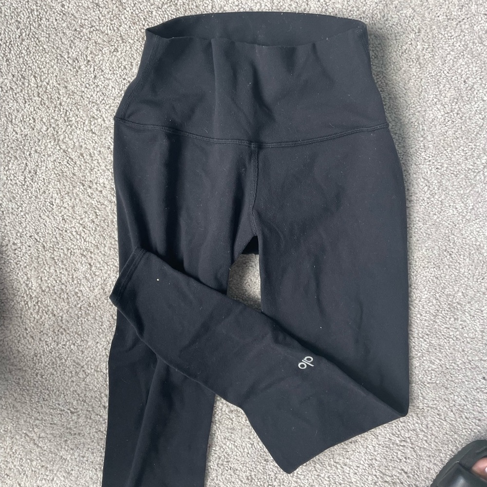 ALO YOGA 7/8 high waist airbrush legging BLACK